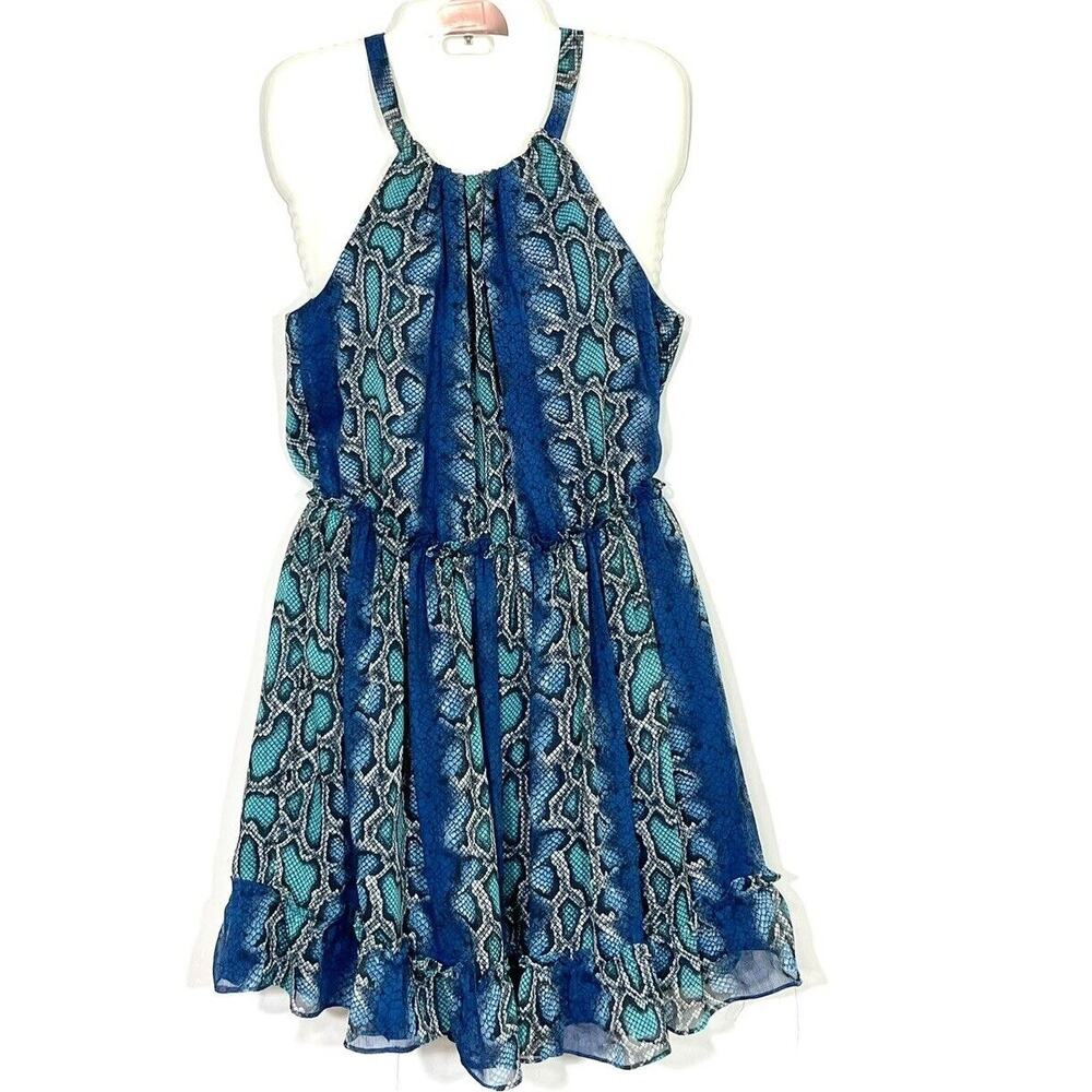 Sundance Catalog Python Snake Print Lined Halter … - image 1